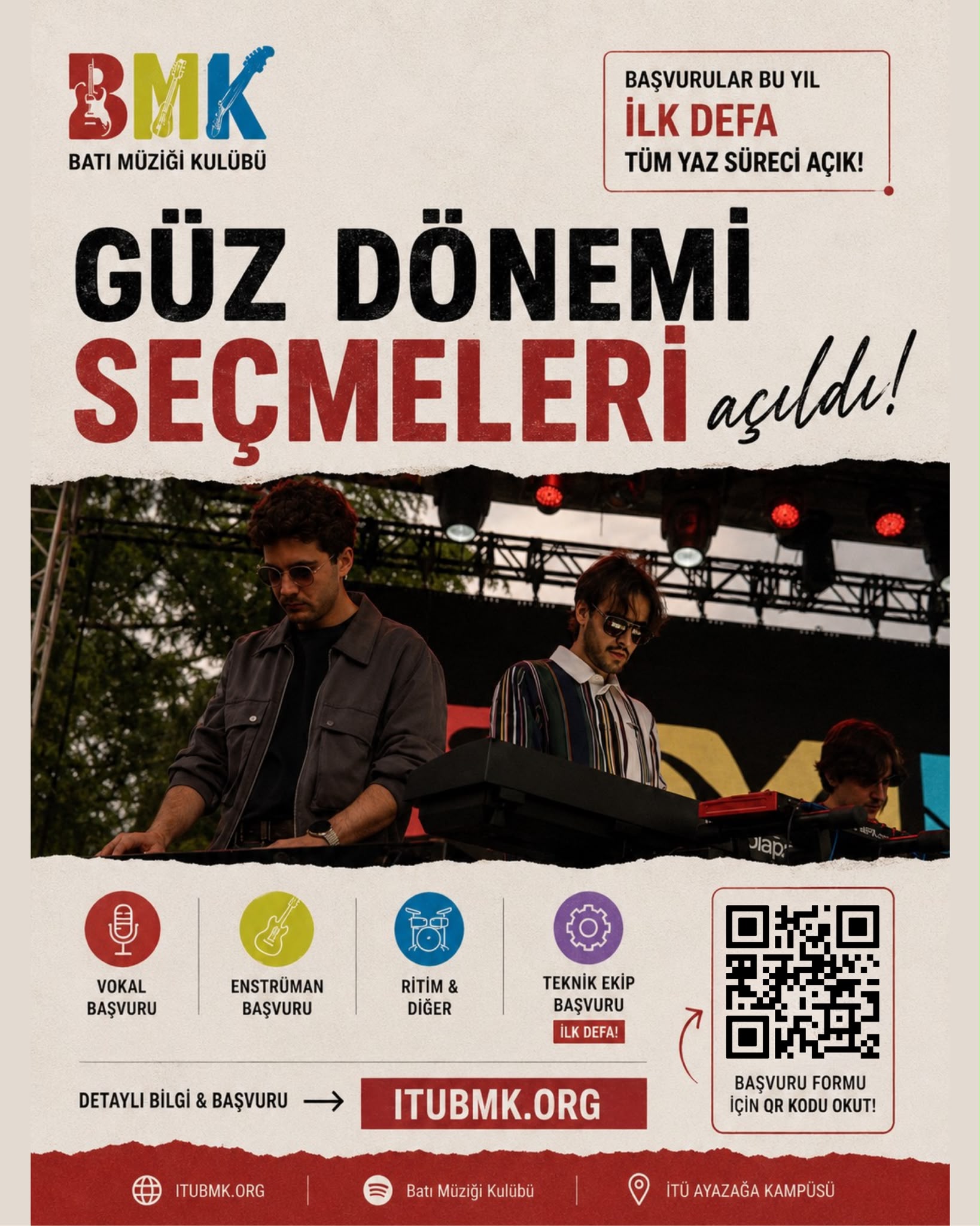 Güz Dönemi Seçmeleri Başvuru Afişi